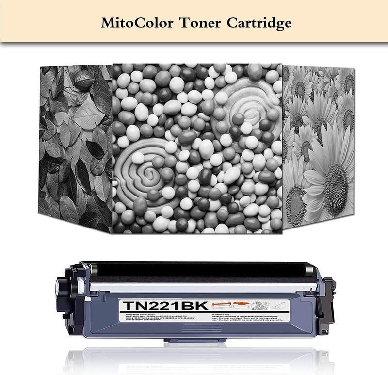 MOLIMER 2-Pack TN-221 TN221BK Black Toner Cartridge Replacement for Brother TN221 TN-221BK HL-3140CW HL-3170CDW MFC-9130CW MFC-9330CDW Printer TN2212PK - Image 5